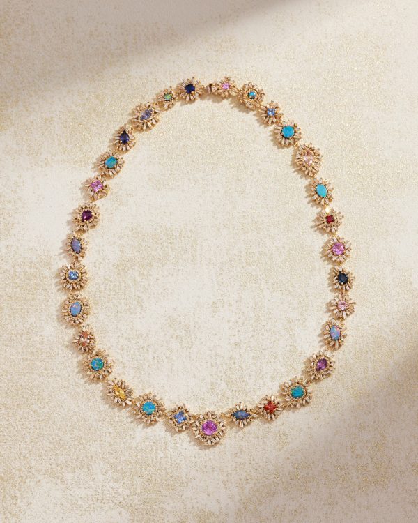 Flower Riviere AD Necklace