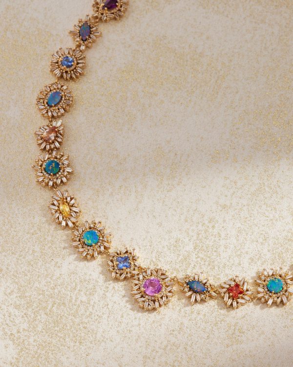 Flower Riviere AD Necklace - Image 4