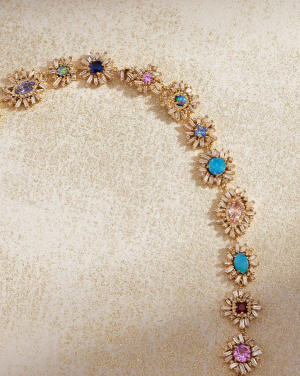 Flower Riviere AD Necklace - Image 2